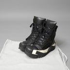BORIS BIDJAN SABERI ボリス ビジャン サベリ / 16SS BAMBA 4 / HIGH / OBJECT DYED LAMB LEATHER / ラムレザー スニーカー / size 41 (26cm) BLACK