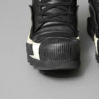 BORIS BIDJAN SABERI ボリス ビジャン サベリ / 16SS BAMBA 4 / HIGH / OBJECT DYED LAMB LEATHER / ラムレザー スニーカー / size 41 (26cm) BLACK