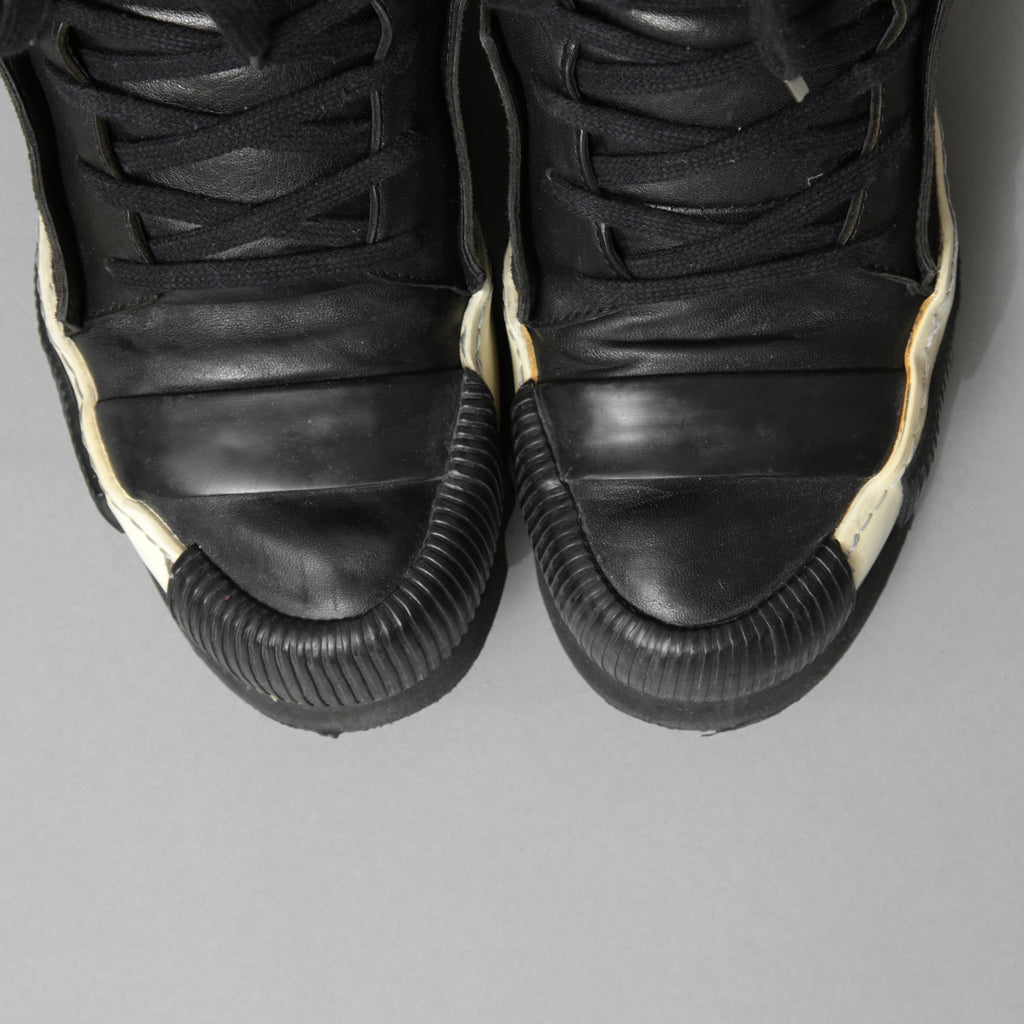 BORIS BIDJAN SABERI ボリス ビジャン サベリ / 16SS BAMBA 4 / HIGH / OBJECT DYED LAMB LEATHER / ラムレザー スニーカー / size 41 (26cm) BLACK