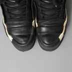 BORIS BIDJAN SABERI ボリス ビジャン サベリ / 16SS BAMBA 4 / HIGH / OBJECT DYED LAMB LEATHER / ラムレザー スニーカー / size 41 (26cm) BLACK