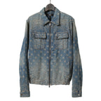 美品 AMIRI アミリ / Bandana Embroidery Denim Blouson / size M (INDIGO) バンダナ 総柄 刺繍 デニムジャケット