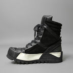BORIS BIDJAN SABERI ボリス ビジャン サベリ / 16SS BAMBA 4 / HIGH / OBJECT DYED LAMB LEATHER / ラムレザー スニーカー / size 41 (26cm) BLACK