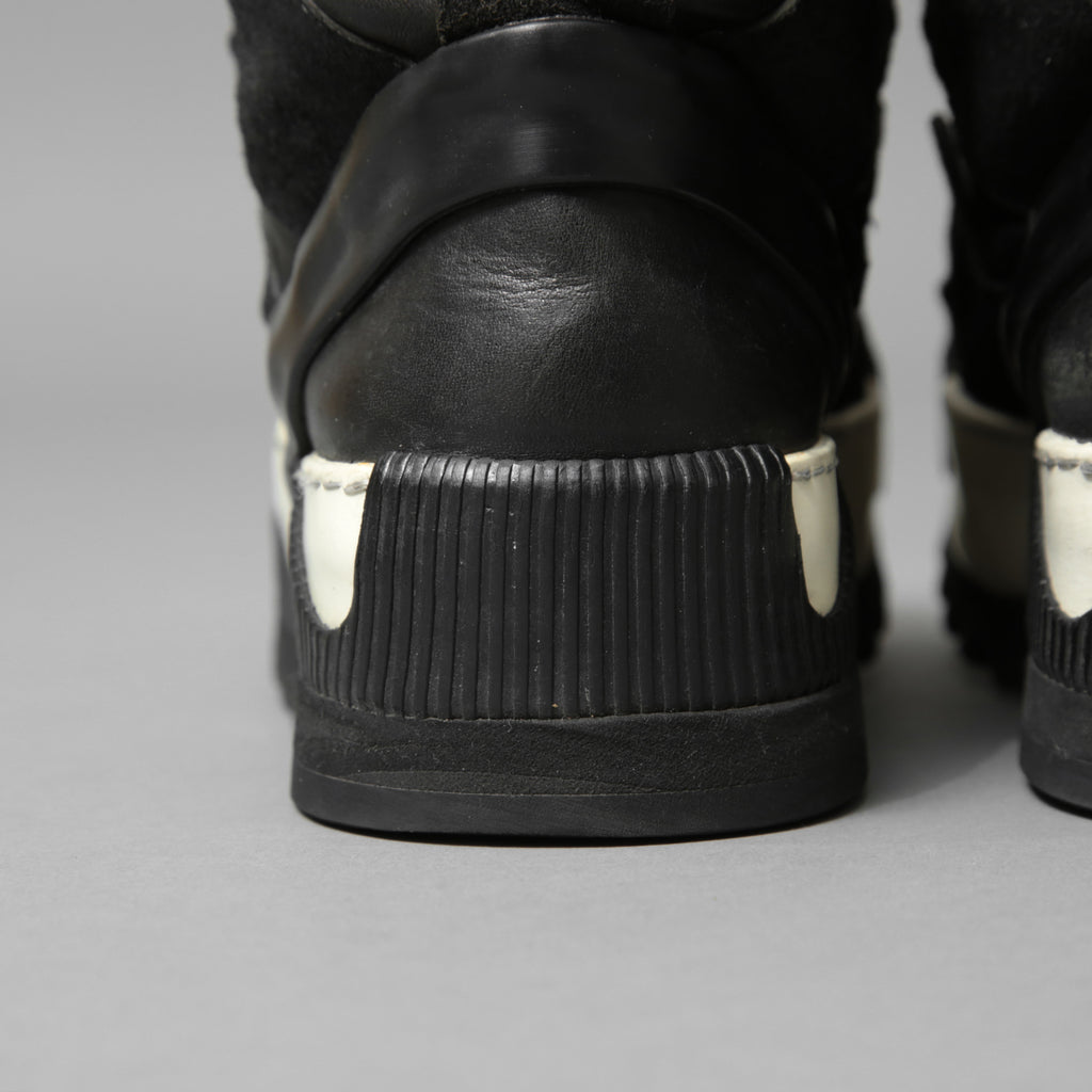 BORIS BIDJAN SABERI ボリス ビジャン サベリ / 16SS BAMBA 4 / HIGH / OBJECT DYED LAMB LEATHER / ラムレザー スニーカー / size 41 (26cm) BLACK