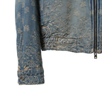 美品 AMIRI アミリ / Bandana Embroidery Denim Blouson / size M (INDIGO) バンダナ 総柄 刺繍 デニムジャケット