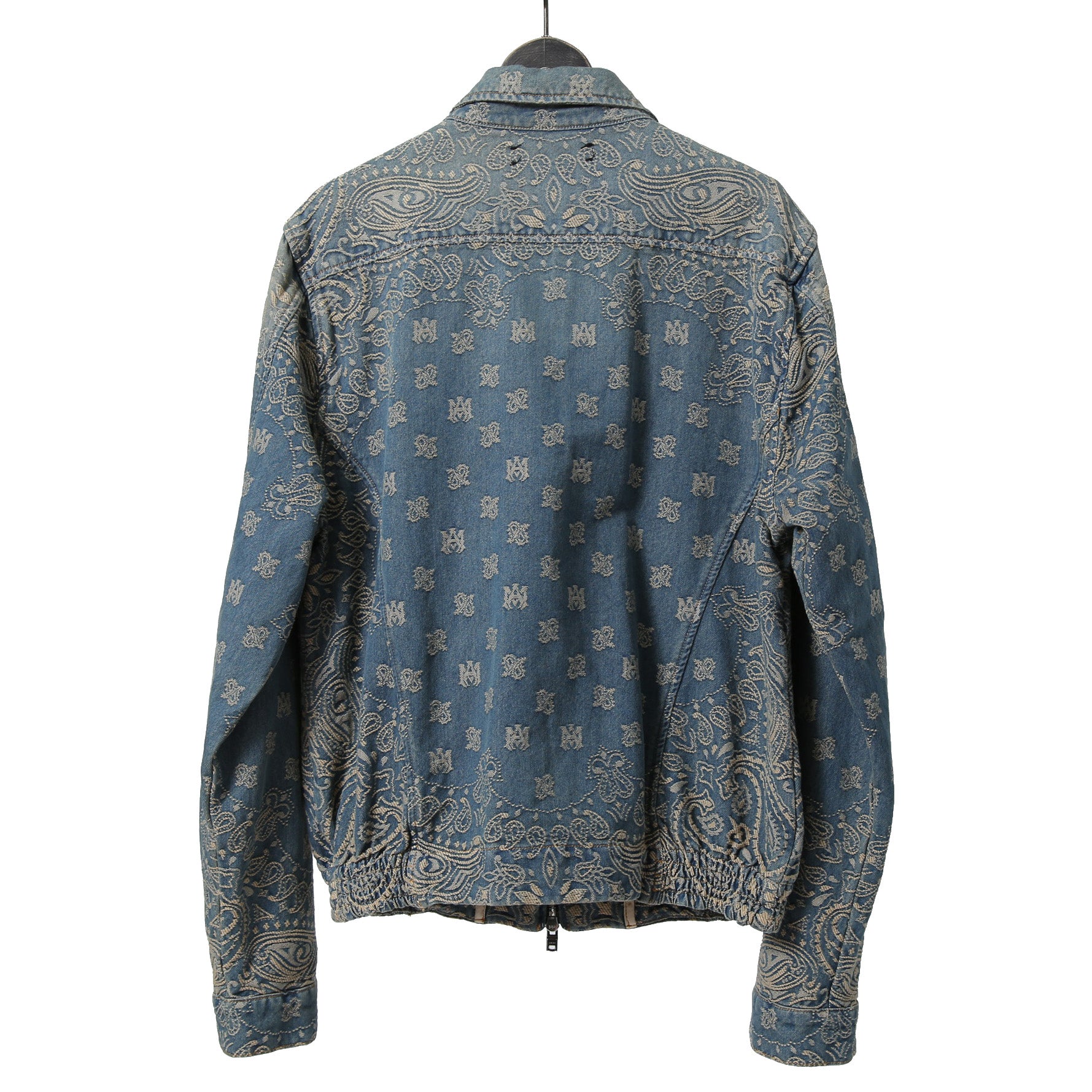 美品 AMIRI アミリ / Bandana Embroidery Denim Blouson / size M (INDIGO) バンダナ 総柄 刺繍 デニムジャケット