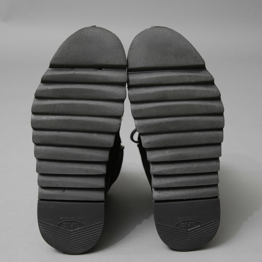 BORIS BIDJAN SABERI ボリス ビジャン サベリ / 16SS BAMBA 4 / HIGH / OBJECT DYED LAMB LEATHER / ラムレザー スニーカー / size 41 (26cm) BLACK