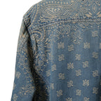 美品 AMIRI アミリ / Bandana Embroidery Denim Blouson / size M (INDIGO) バンダナ 総柄 刺繍 デニムジャケット