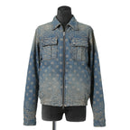 美品 AMIRI アミリ / Bandana Embroidery Denim Blouson / size M (INDIGO) バンダナ 総柄 刺繍 デニムジャケット