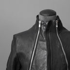 incarnation インカネーション / 16AW 美品 Baby Calf Object Dyed Zip Seam / Leather Jacket / size XS (BLACK)