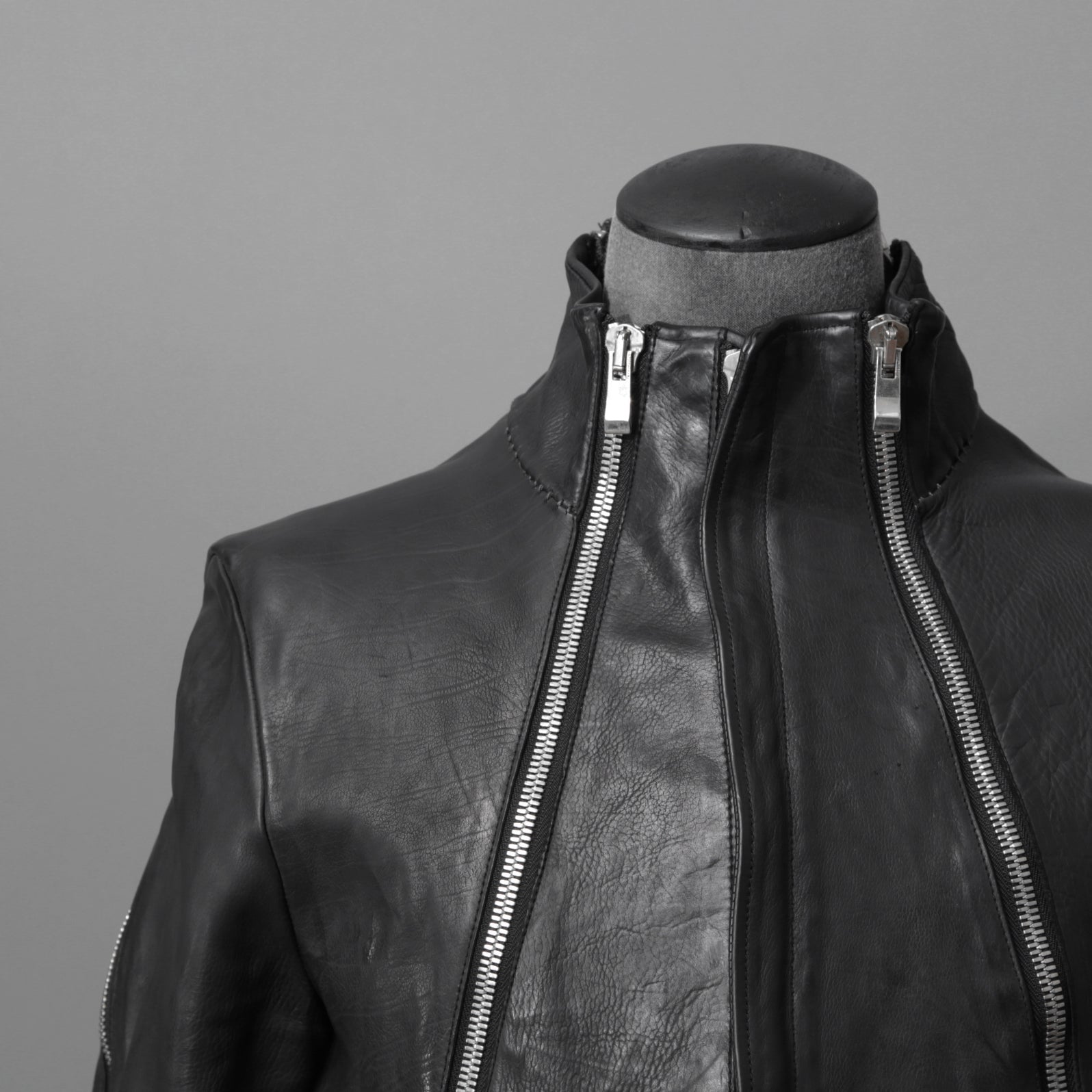 incarnation インカネーション / 16AW 美品 Baby Calf Object Dyed Zip Seam / Leather Jacket / size XS (BLACK)