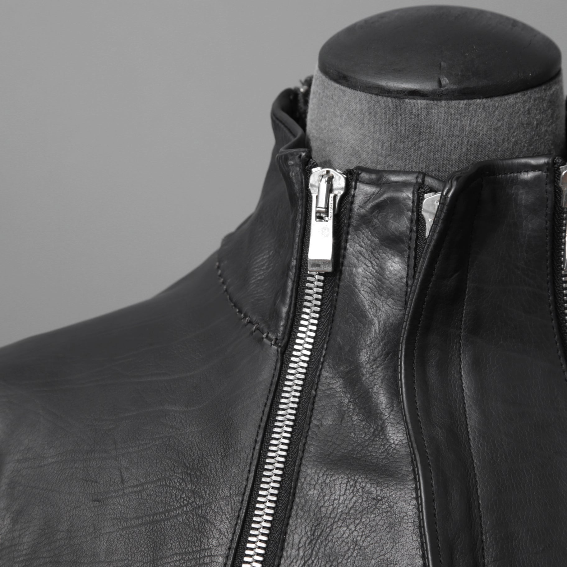 incarnation インカネーション / 16AW 美品 Baby Calf Object Dyed Zip Seam / Leather Jacket / size XS (BLACK)