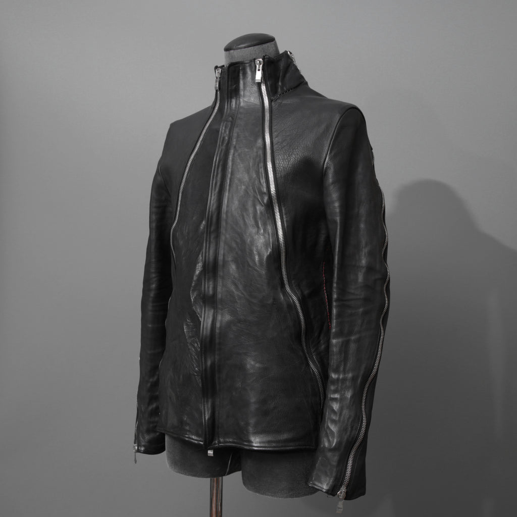 incarnation インカネーション / 16AW 美品 Baby Calf Object Dyed Zip Seam / Leather Jacket / size XS (BLACK)