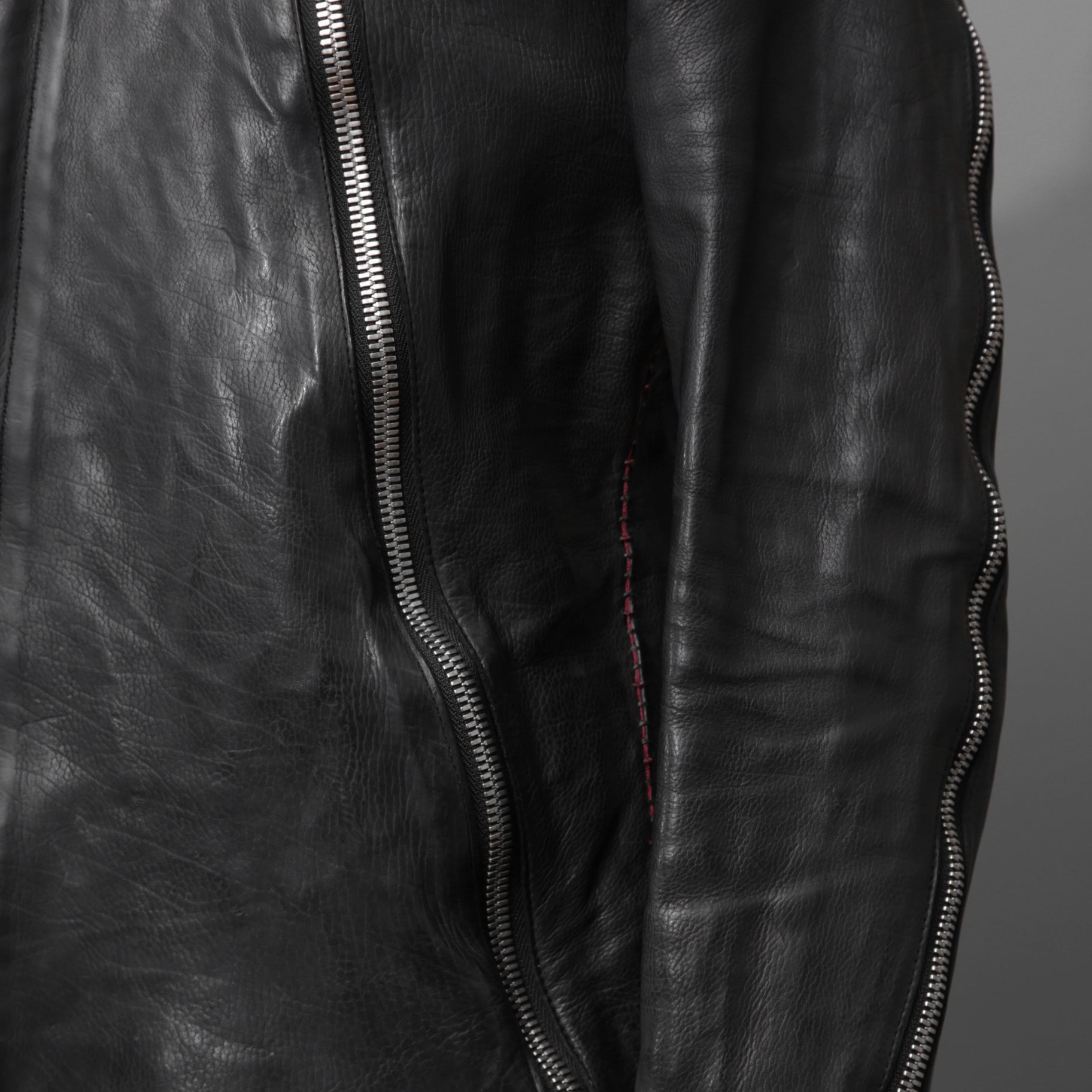 incarnation インカネーション / 16AW 美品 Baby Calf Object Dyed Zip Seam / Leather Jacket / size XS (BLACK)