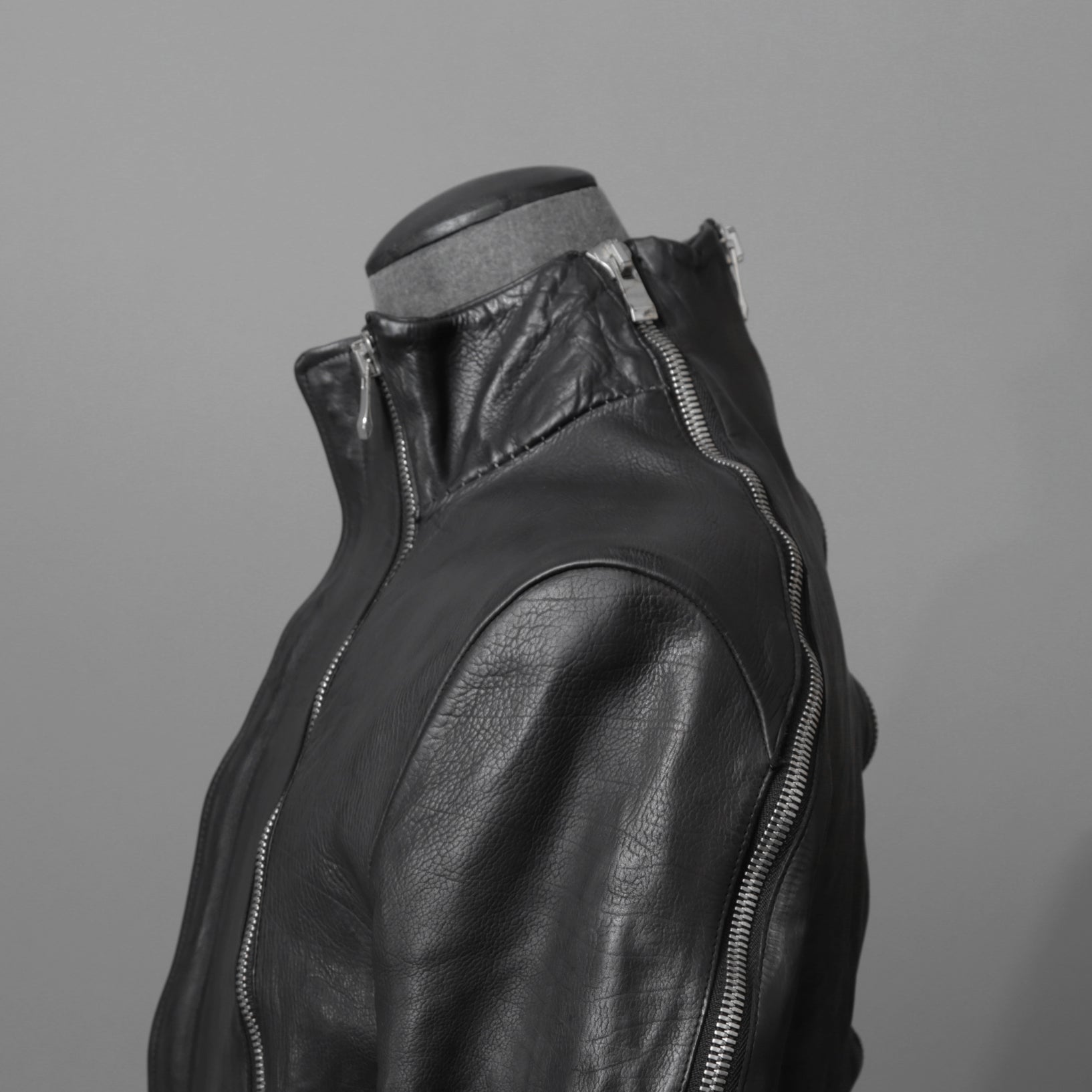 incarnation インカネーション / 16AW 美品 Baby Calf Object Dyed Zip Seam / Leather Jacket / size XS (BLACK)