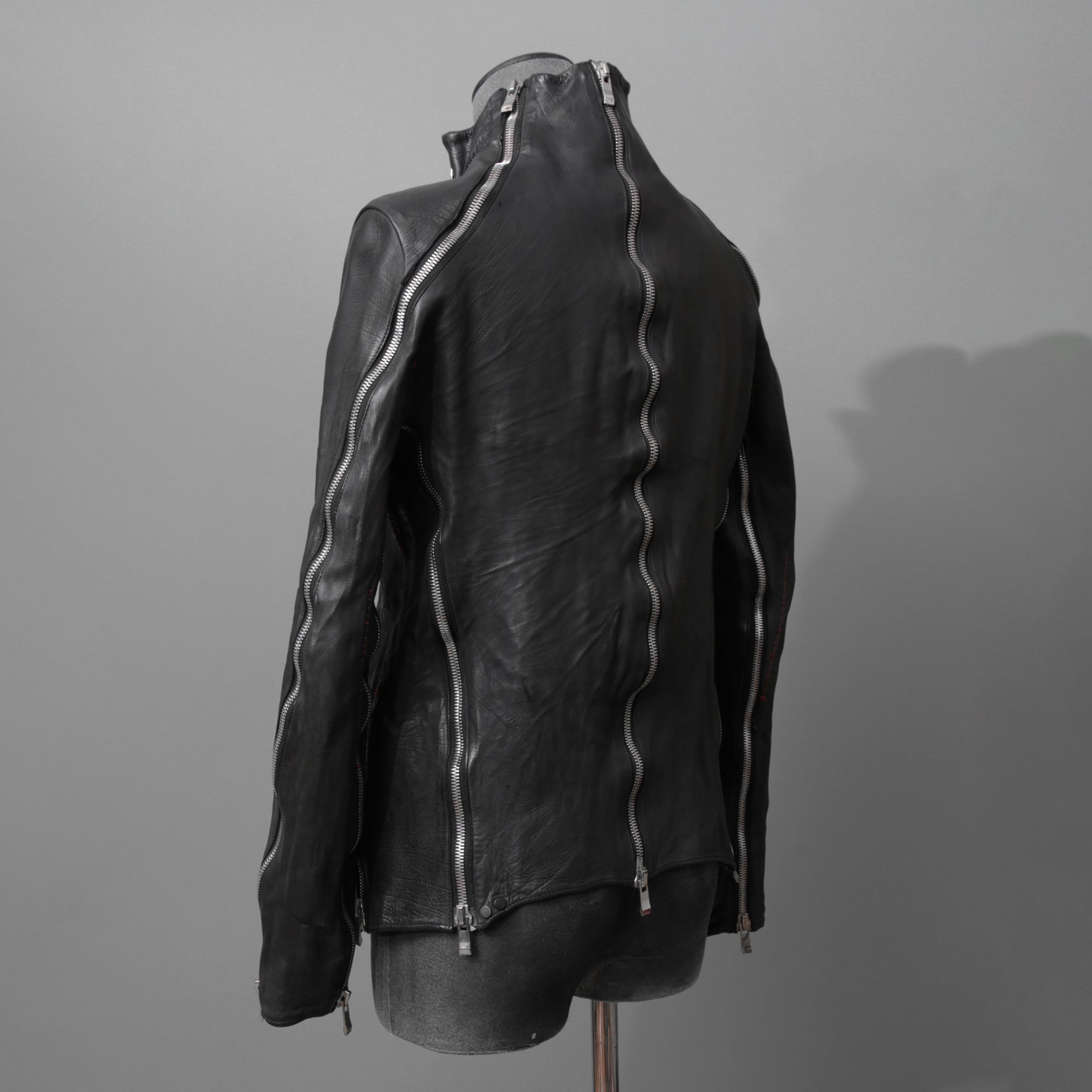 incarnation インカネーション / 16AW 美品 Baby Calf Object Dyed Zip Seam / Leather Jacket / size XS (BLACK)