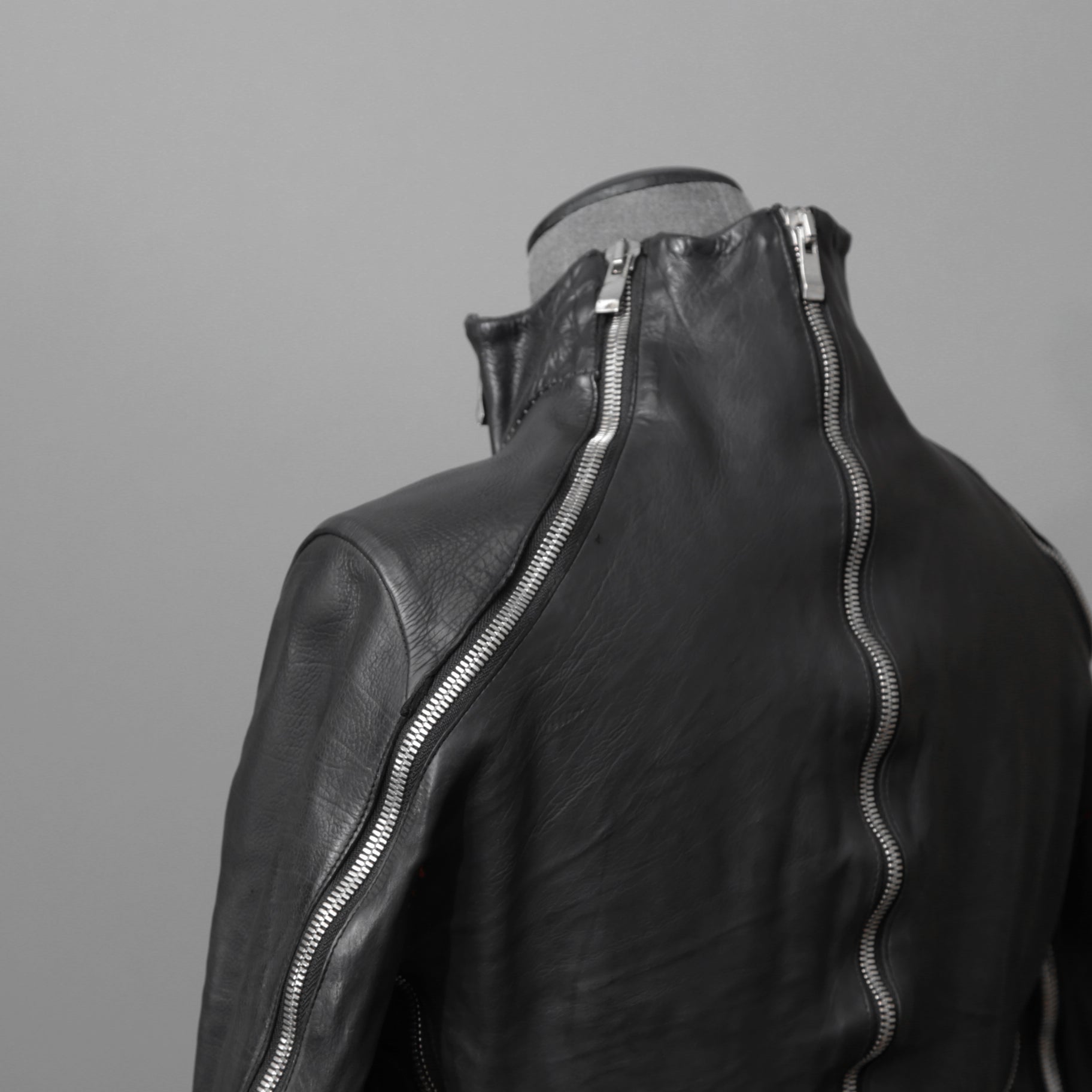 incarnation インカネーション / 16AW 美品 Baby Calf Object Dyed Zip Seam / Leather Jacket / size XS (BLACK)