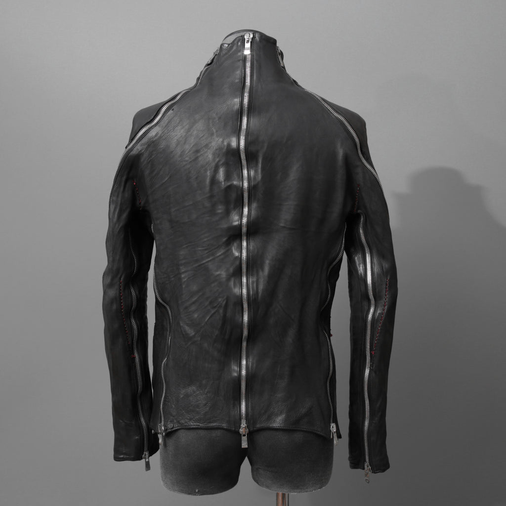 incarnation インカネーション / 16AW 美品 Baby Calf Object Dyed Zip Seam / Leather Jacket / size XS (BLACK)