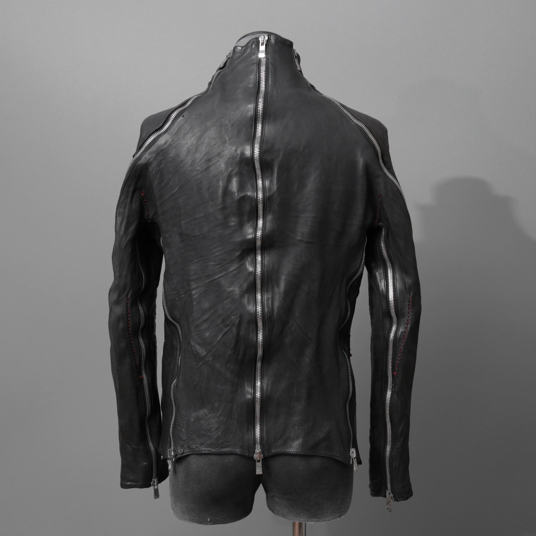 incarnation インカネーション / 16AW 美品 Baby Calf Object Dyed Zip Seam / Leather Jacket / size XS (BLACK)