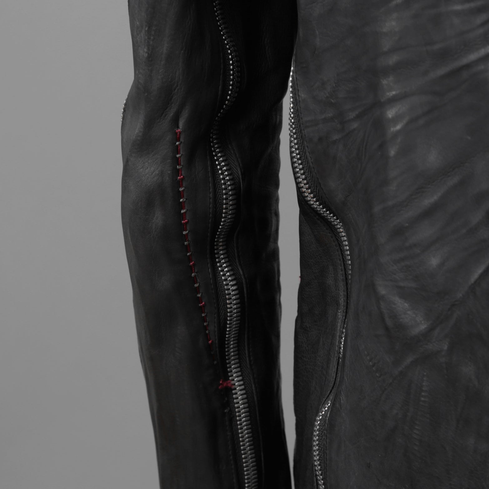 incarnation インカネーション / 16AW 美品 Baby Calf Object Dyed Zip Seam / Leather Jacket / size XS (BLACK)