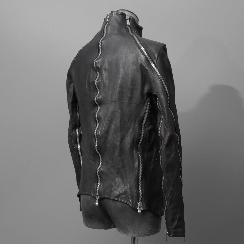 incarnation インカネーション / 16AW 美品 Baby Calf Object Dyed Zip Seam / Leather Jacket / size XS (BLACK)