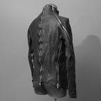 incarnation インカネーション / 16AW 美品 Baby Calf Object Dyed Zip Seam / Leather Jacket / size XS (BLACK)