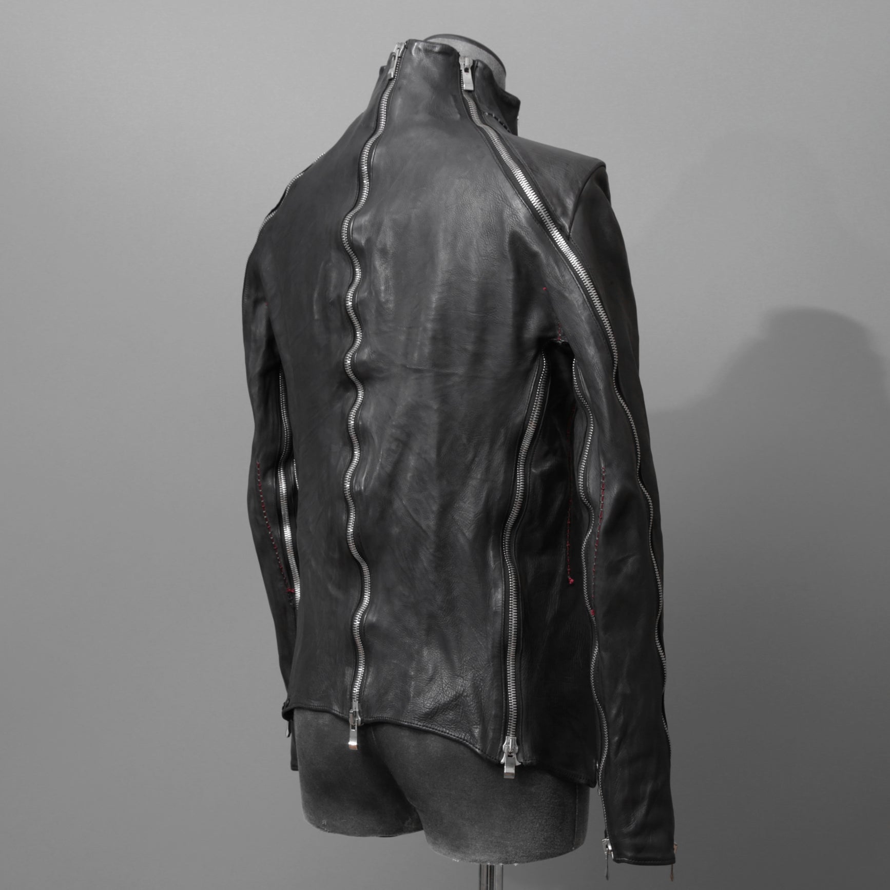 incarnation インカネーション / 16AW 美品 Baby Calf Object Dyed Zip Seam / Leather Jacket / size XS (BLACK)