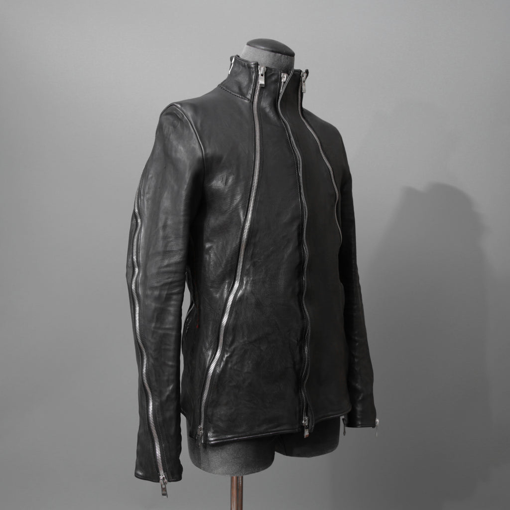 incarnation インカネーション / 16AW 美品 Baby Calf Object Dyed Zip Seam / Leather Jacket / size XS (BLACK)