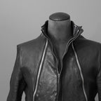 incarnation インカネーション / 16AW 美品 Baby Calf Object Dyed Zip Seam / Leather Jacket / size XS (BLACK)