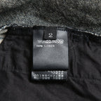 A.F ARTEFACT アーティファクト / COMPOSITE STRIPE LONG SHIRT / ORGANIC LINEN / リネン ストライプ 長袖シャツ / size 2 (GRAY)