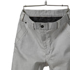 美品 DEVOA デヴォア / Slim Pants Bleached Denim / size 1 (White Gray）デニム パンツ