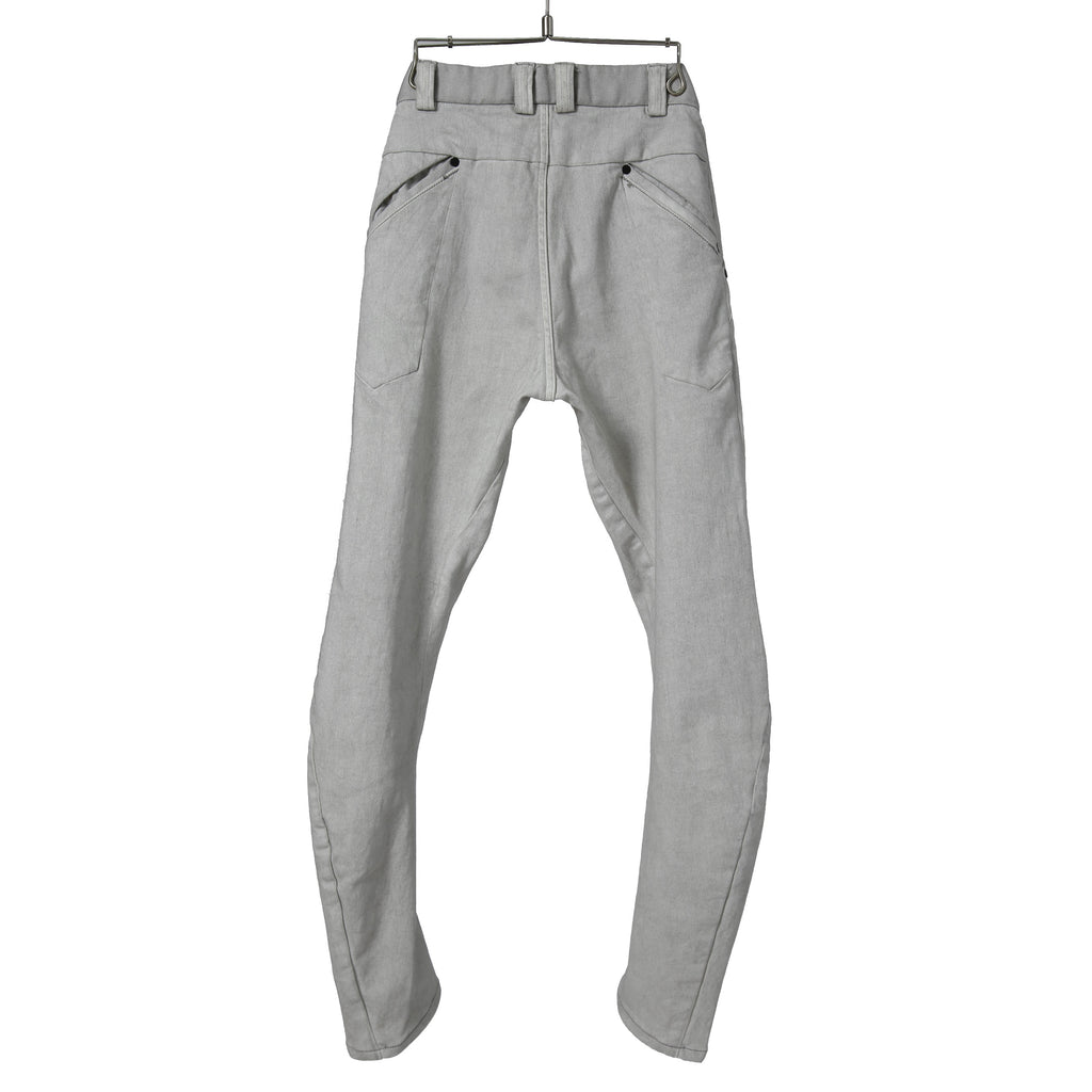 美品 DEVOA デヴォア / Slim Pants Bleached Denim / size 1 (White Gray）デニム パンツ