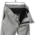 美品 DEVOA デヴォア / Slim Pants Bleached Denim / size 1 (White Gray）デニム パンツ