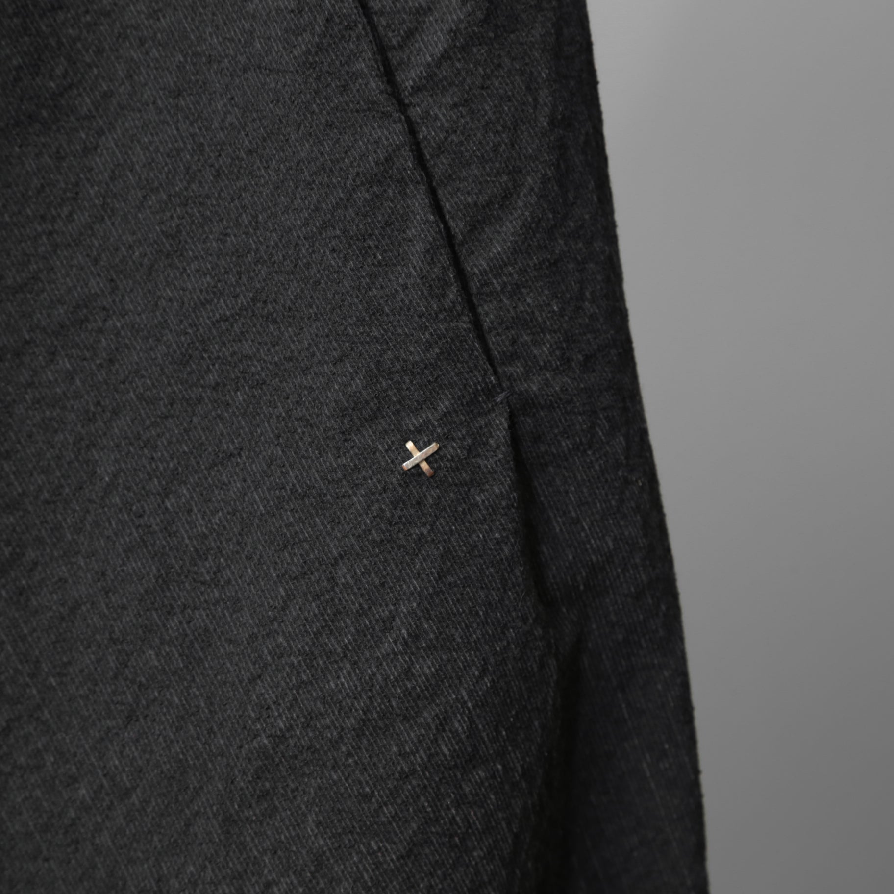 m.a+ エムエークロス / 25SS 美品 vertical pocket elastic waist sarrouel pnats / PU521 CVPS / サルエルパンツ / size 48 (BLACK)