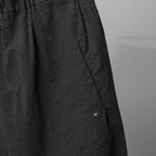 m.a+ エムエークロス / 25SS 美品 vertical pocket elastic waist sarrouel pnats / PU521 CVPS / サルエルパンツ / size 48 (BLACK)