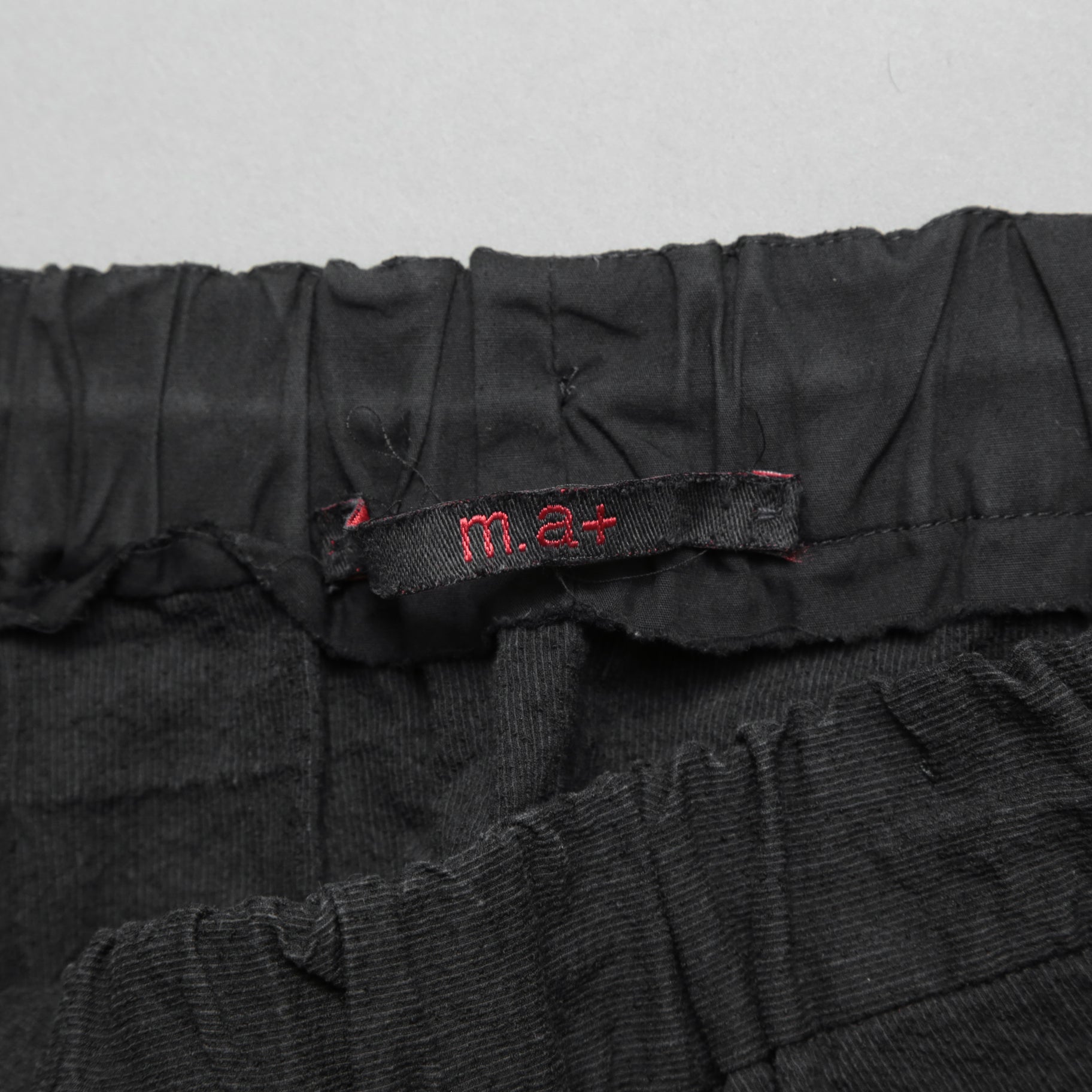 m.a+ エムエークロス / 25SS 美品 vertical pocket elastic waist sarrouel pnats / PU521 CVPS / サルエルパンツ / size 48 (BLACK)