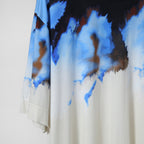 美品 FENDI フェンディ/ 2023年春夏 マルチカラー グラデーション 半袖 Tシャツ / カットソー / FY0936-AN1Z / size M (WHITE x BLUE)