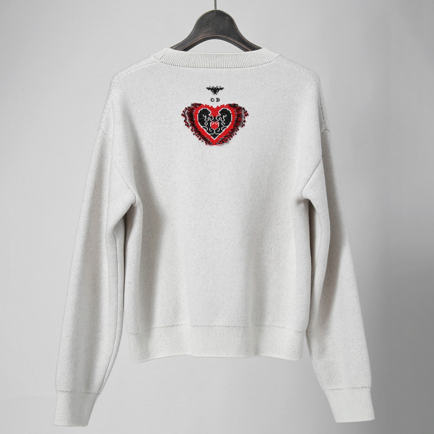Christian Dior ディオール / 2023年クルーズ コレクション ハート バンダナ 長袖ニット / 314S55AM012 / size F38 (M) セーター