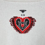 Christian Dior ディオール / 2023年クルーズ コレクション ハート バンダナ 長袖ニット / 314S55AM012 / size F38 (M) セーター