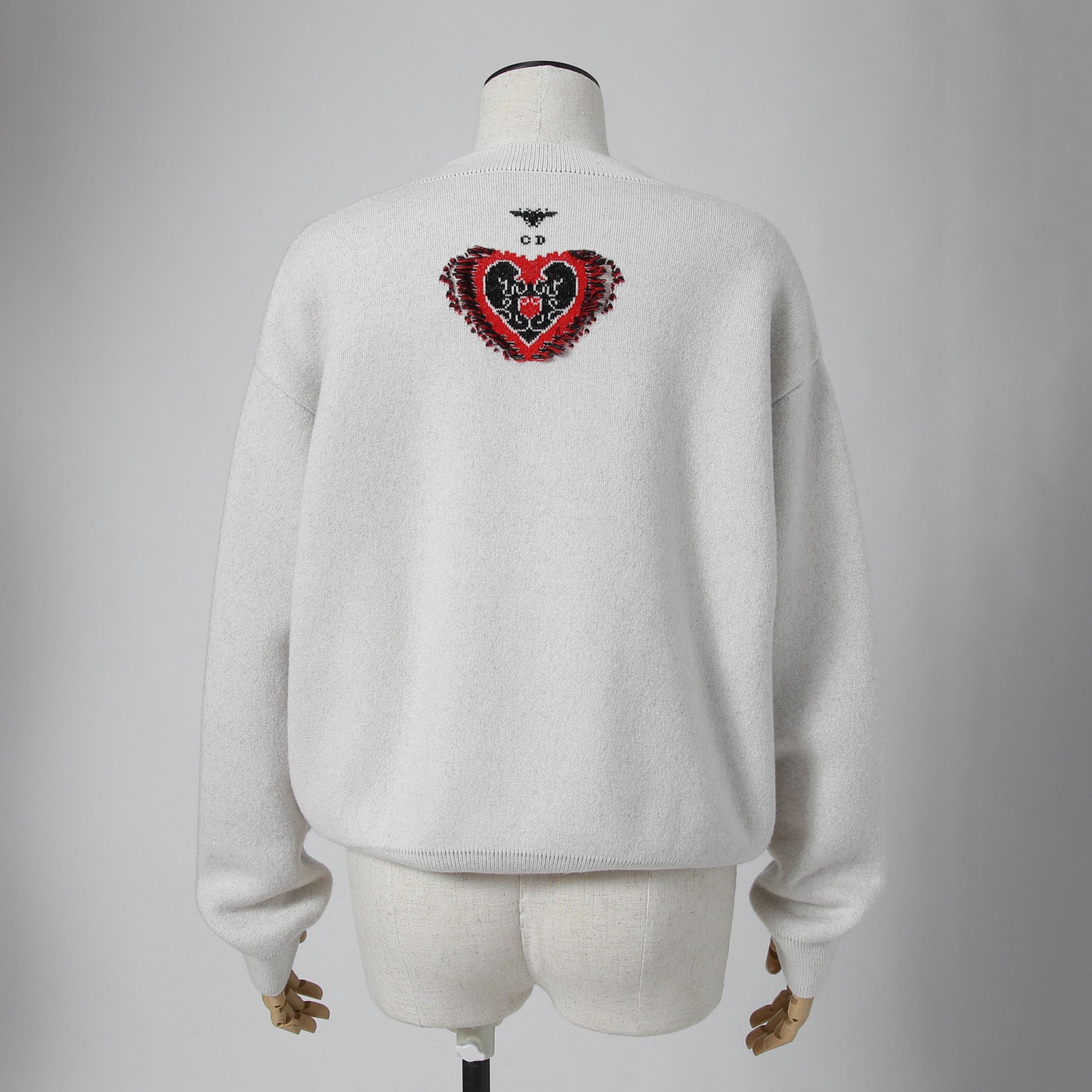 Christian Dior ディオール / 2023年クルーズ コレクション ハート バンダナ 長袖ニット / 314S55AM012 / size F38 (M) セーター
