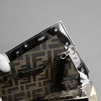 FENDI フェンディ / 22SS 美品 First Smallファースト スモール レザー ショルダーバッグ / スエード ベージュ / 8BP129 AJSB