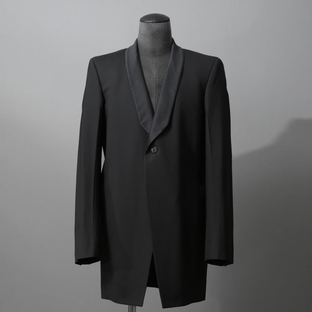 Rick Owens リックオウエンス / 美品 22SS FOGACHINE / WALRUS TUX / ウォルラス タキシー / ウール タキシードジャケット / RU01B1732-ZLSC / size46 (BLACK)