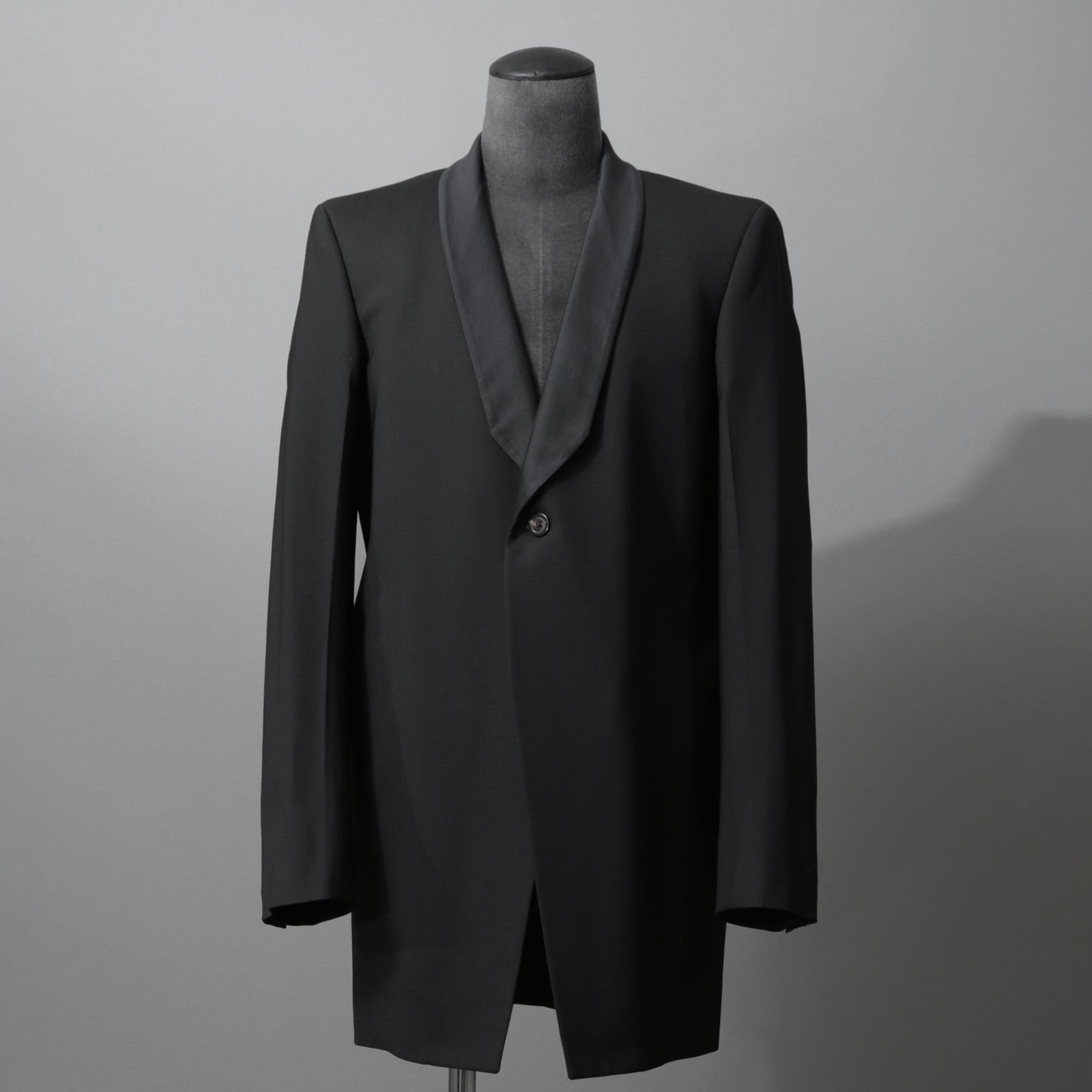 Rick Owens リックオウエンス / 美品 22SS FOGACHINE / WALRUS TUX / ウォルラス タキシー / ウール タキシードジャケット / RU01B1732-ZLSC / size46 (BLACK)