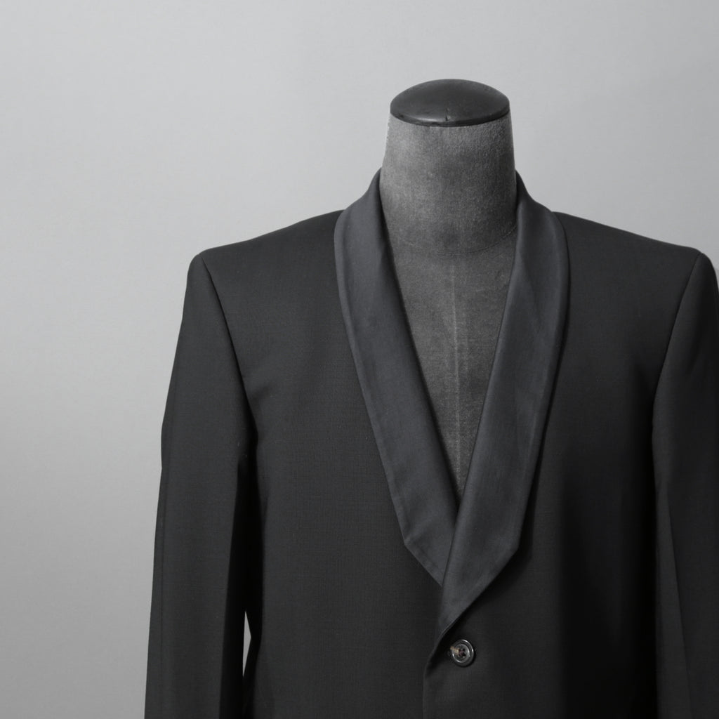 Rick Owens リックオウエンス / 美品 22SS FOGACHINE / WALRUS TUX / ウォルラス タキシー / ウール タキシードジャケット / RU01B1732-ZLSC / size46 (BLACK)