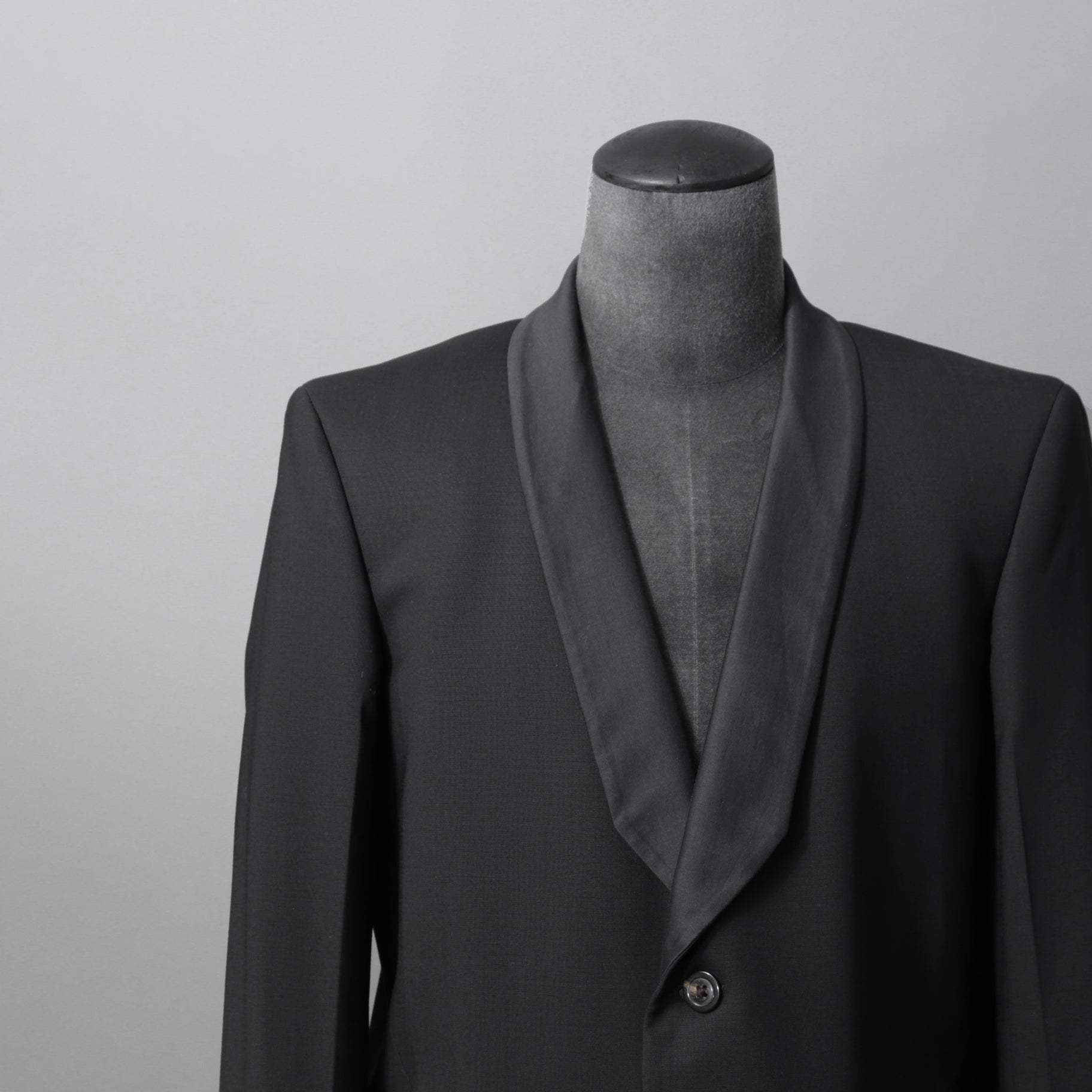 Rick Owens リックオウエンス / 美品 22SS FOGACHINE / WALRUS TUX / ウォルラス タキシー / ウール タキシードジャケット / RU01B1732-ZLSC / size46 (BLACK)