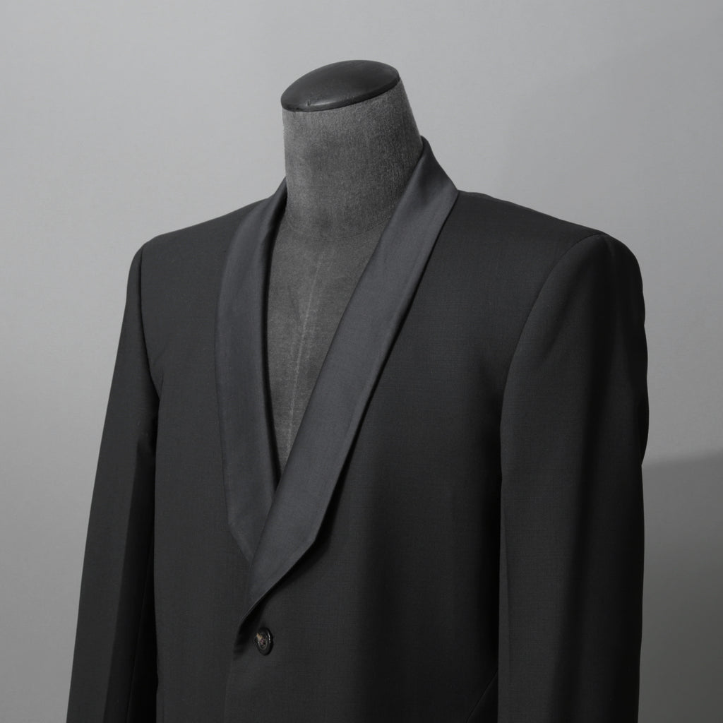 Rick Owens リックオウエンス / 美品 22SS FOGACHINE / WALRUS TUX / ウォルラス タキシー / ウール タキシードジャケット / RU01B1732-ZLSC / size46 (BLACK)