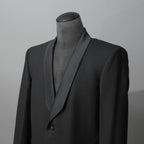 Rick Owens リックオウエンス / 美品 22SS FOGACHINE / WALRUS TUX / ウォルラス タキシー / ウール タキシードジャケット / RU01B1732-ZLSC / size46 (BLACK)