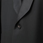 Rick Owens リックオウエンス / 美品 22SS FOGACHINE / WALRUS TUX / ウォルラス タキシー / ウール タキシードジャケット / RU01B1732-ZLSC / size46 (BLACK)