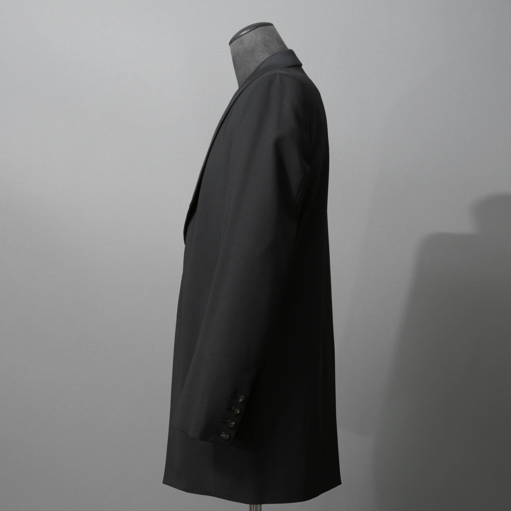 Rick Owens リックオウエンス / 美品 22SS FOGACHINE / WALRUS TUX / ウォルラス タキシー / ウール タキシードジャケット / RU01B1732-ZLSC / size46 (BLACK)