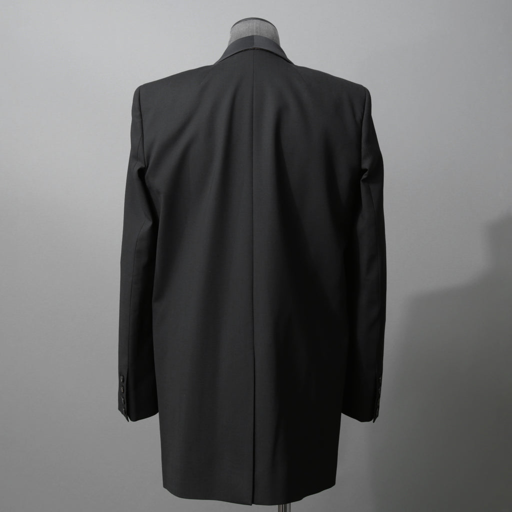 Rick Owens リックオウエンス / 美品 22SS FOGACHINE / WALRUS TUX / ウォルラス タキシー / ウール タキシードジャケット / RU01B1732-ZLSC / size46 (BLACK)