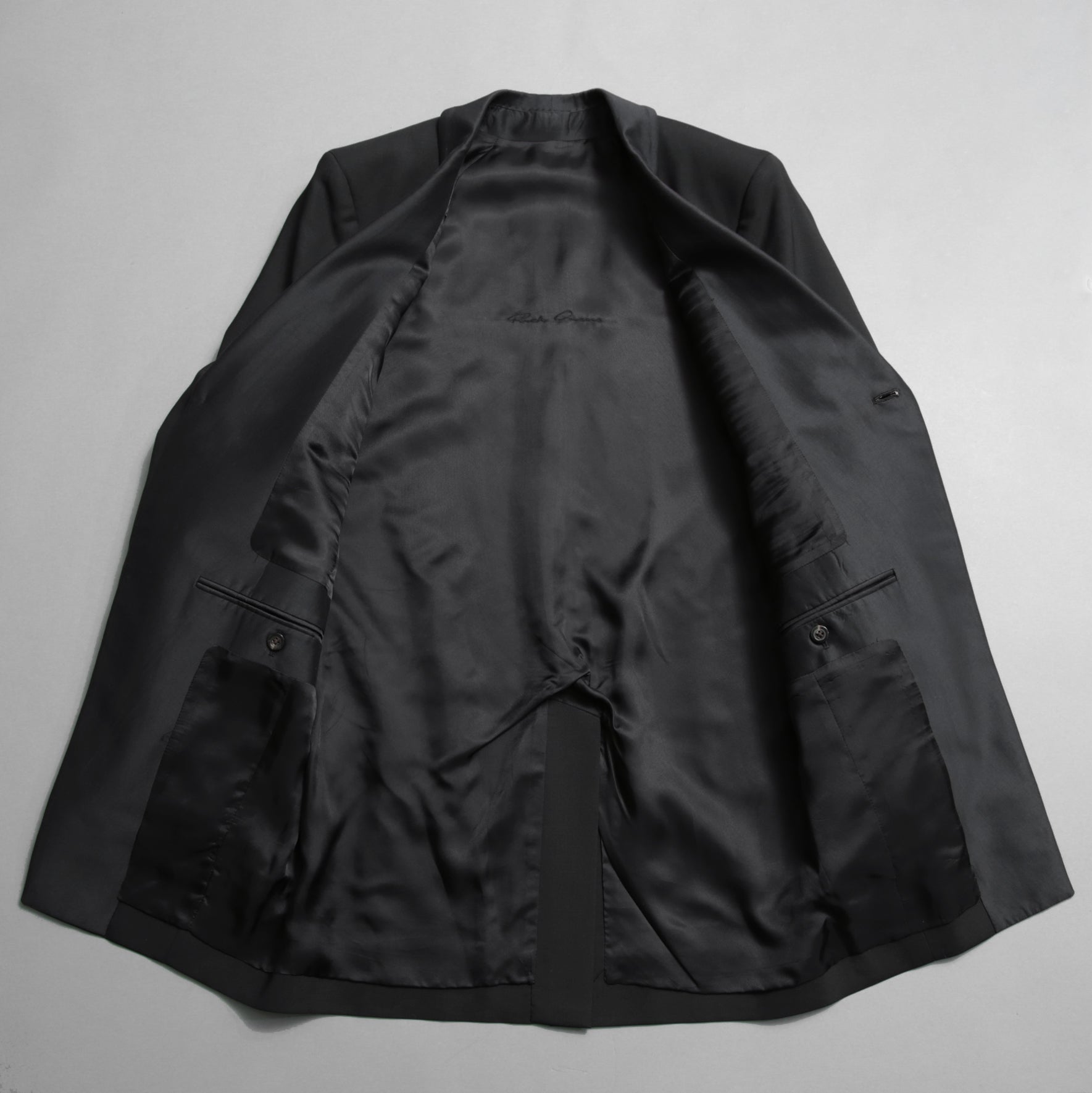 Rick Owens リックオウエンス / 美品 22SS FOGACHINE / WALRUS TUX / ウォルラス タキシー / ウール タキシードジャケット / RU01B1732-ZLSC / size46 (BLACK)